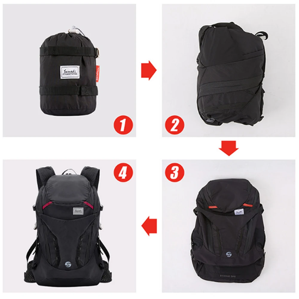 Imagem -03 - Leve Portátil Dobrável Mochila à Prova Dultralight Água Dobrável Bolsa Ultraleve Pacote ao ar Livre para Unisex Viagem Caminhadas