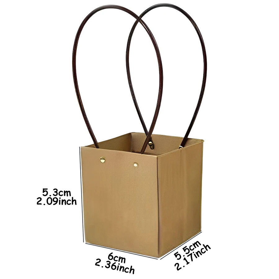 D9 5Pcs 6cm Kraft Paper Succulent Potted Plant Box Indoor Outdoor Universal Foldable Hanging Potted Plant Box Gardening Tools
