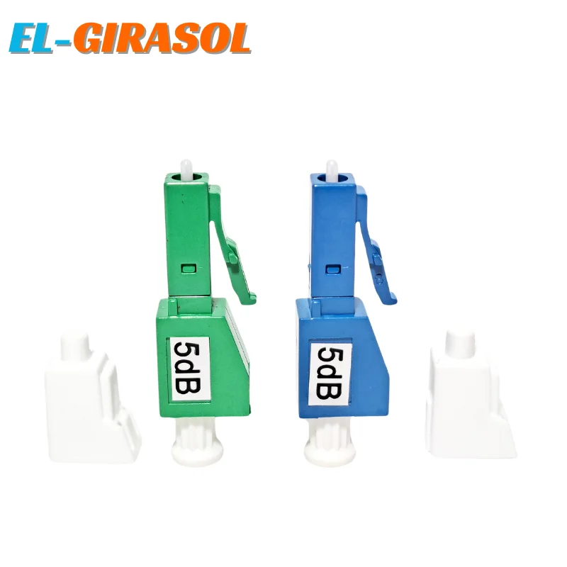 

10PCS Fiber Optic Attenuator Adapter 5dB LC UPC/LC APC Male to Female Fibra Optica Attenuator SM Blue/Green FTTH