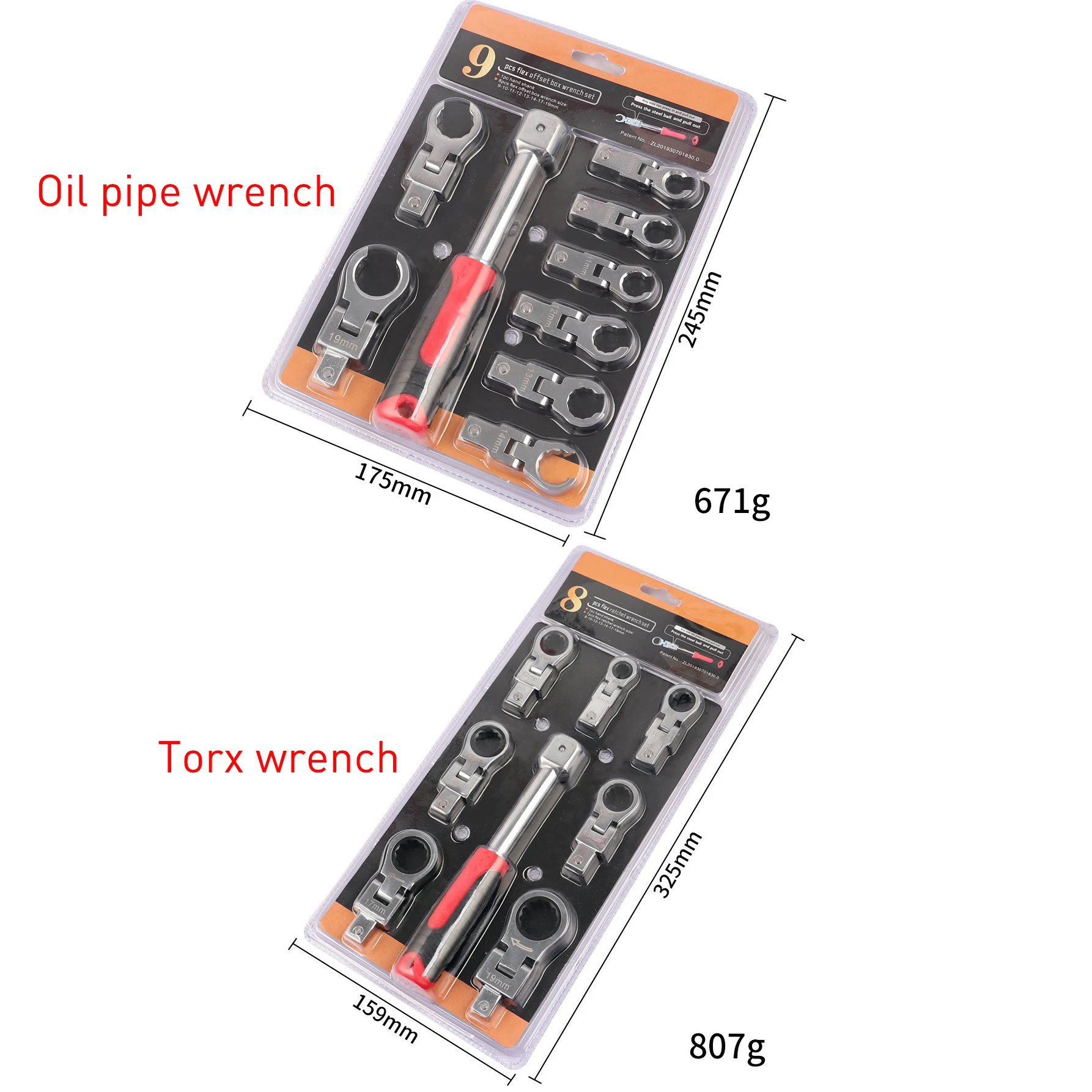 Imagem -04 - Portátil Rotatable Ratchet Wrench Grupo 72 Engrenagem Balançando a Cabeça Combinação Intercambiáveis 180 ° Torque Flexível Removível Spanner