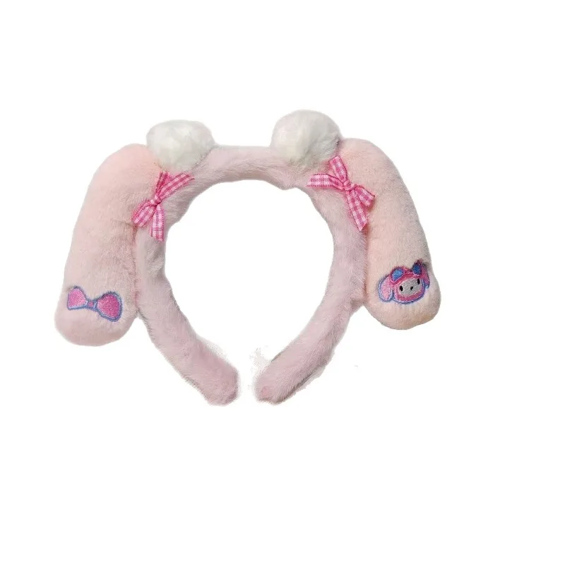 سانريو ماي ميلودي كورومي سينامورول فتاة إبداعية بطاقة شعر لطيفة للغاية كارتونية وجه لطيف صور أداء غطاء الرأس رباط شعر