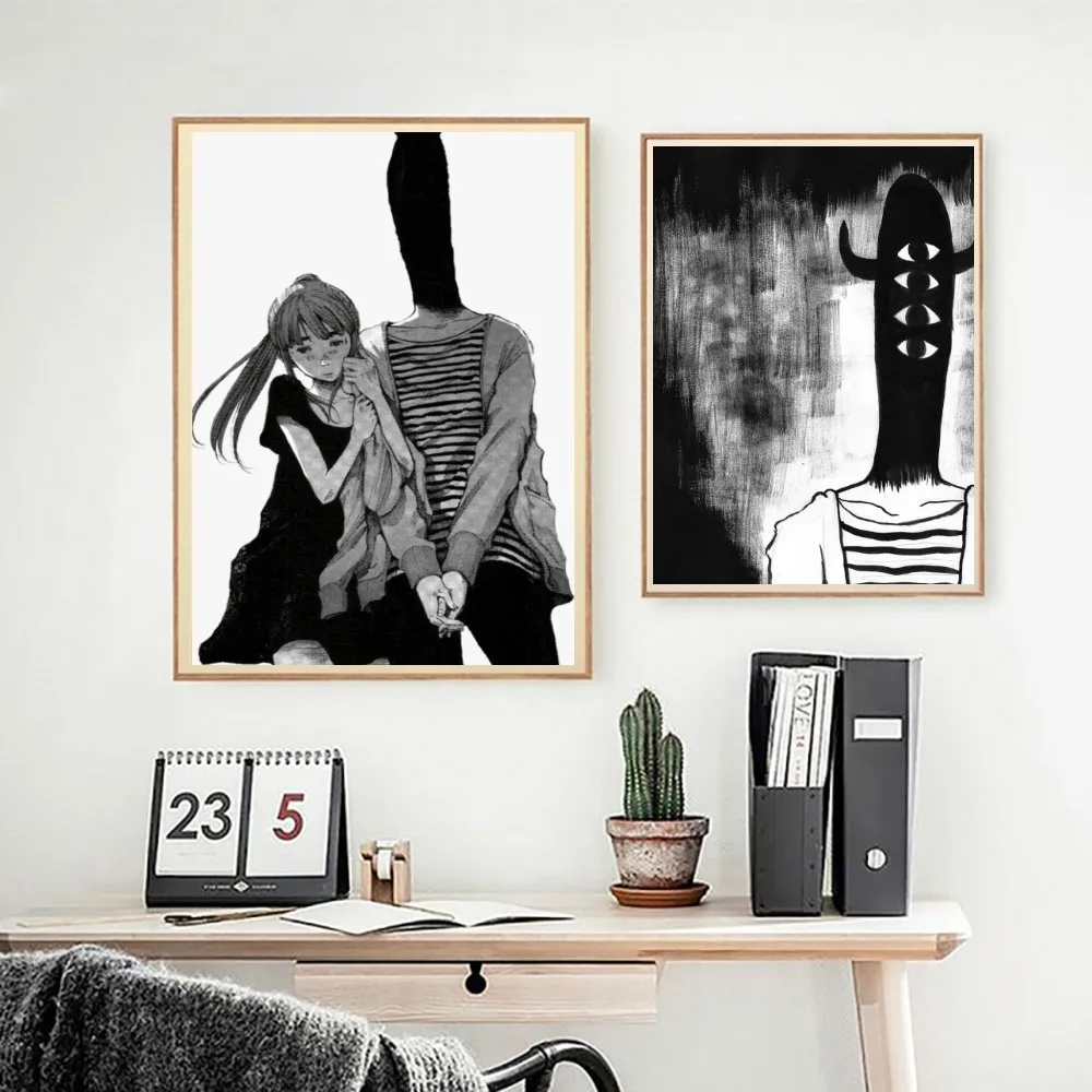 1pc Goodnight Punpun Poster Self-adhesive Art Poster Waterproof Paper Sticker Coffee House Bar Room Wall Decor