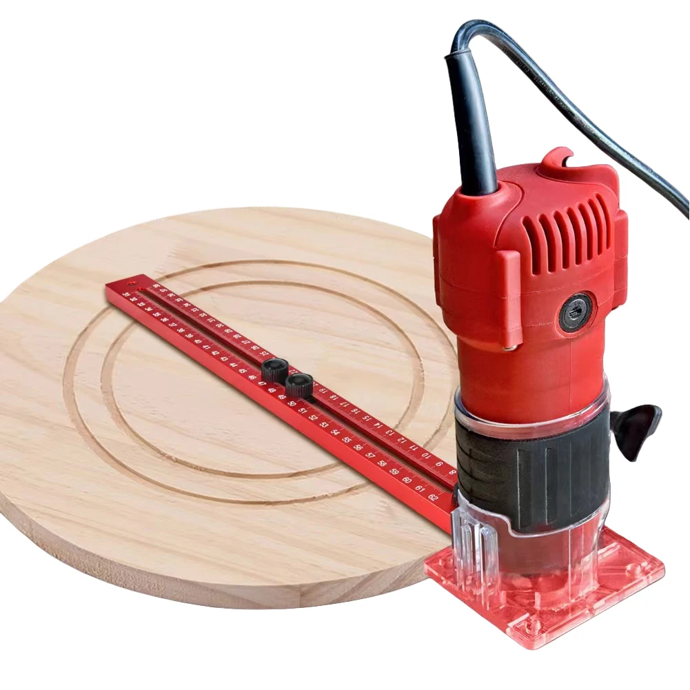 

4 in 1 Router Milling Groove Bracket Adjustable Router Circle Cutting Jig Multifunctional Cabinet Hardware Jig for Woodworking