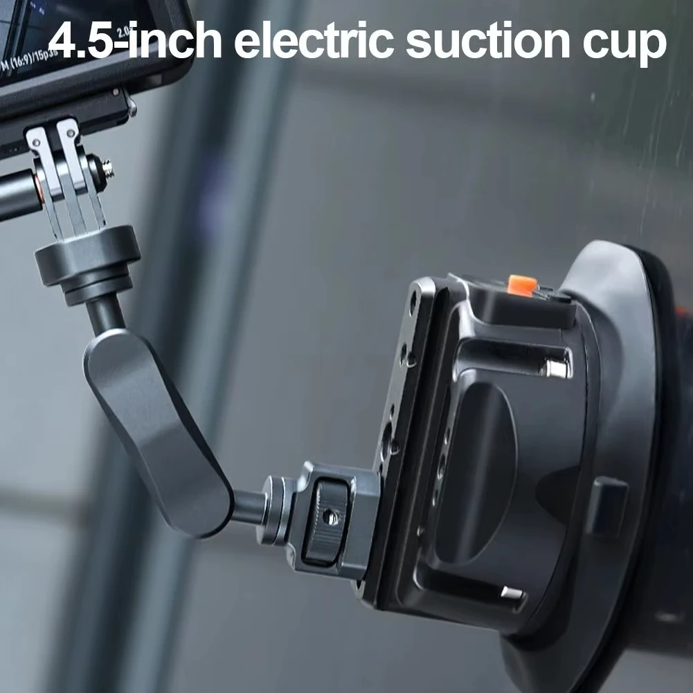 吸盤カメラマウント電動オートポンプ45インチアルミボールヘッドマジックアーム（dji-insta360-goproアクションカメラ用）