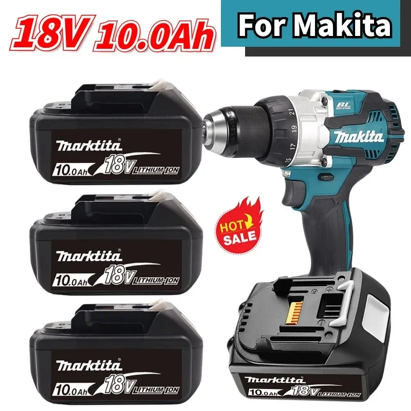 

Перезаряжаемая литий-ионная батарея BL1860 18 в 10000 мАч для Makita BL1840 BL1850 BL1830 BL1860B LXT400, аккумулятор для электроинструмента