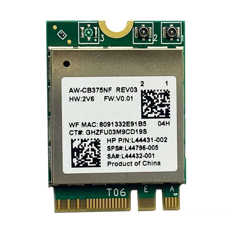 RTL8822CE 2.4G/5G Dual-Band Gigabit Built-In Wireless Network Card Bluetooth 5.1 NGFF M.2 Wifi Card For Desktop Laptop