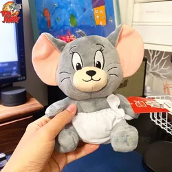 Original 18cm Tuffy Doll Tom and Jerry Plush Toys Cute Tom Cat Throw Pillow Doll Tefie Mouse Action Cartoon Doll