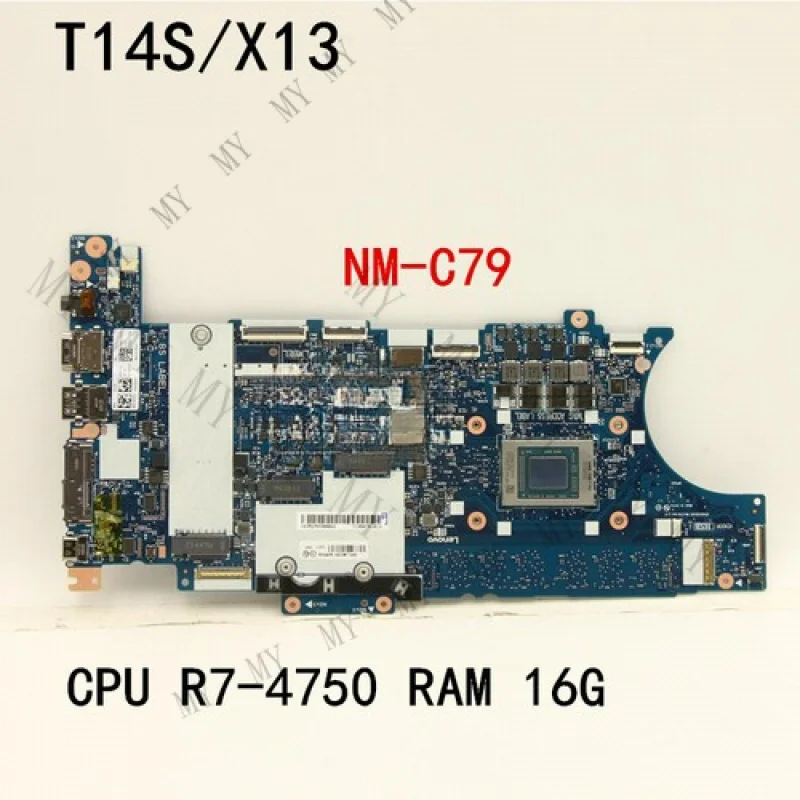 

Материнская плата TT Orig для Lenovo ThinkPad T14S X13 CPU R7-4750 UMA RAM 16G 5B20W77640