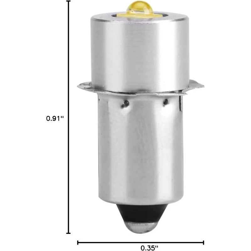 Base DC 4-12V 6-24V High Brightness Long Lasting Flashlight Bulbs 5W LED Replacement Bulbs for Maglite Flashlight P13.5S view 6