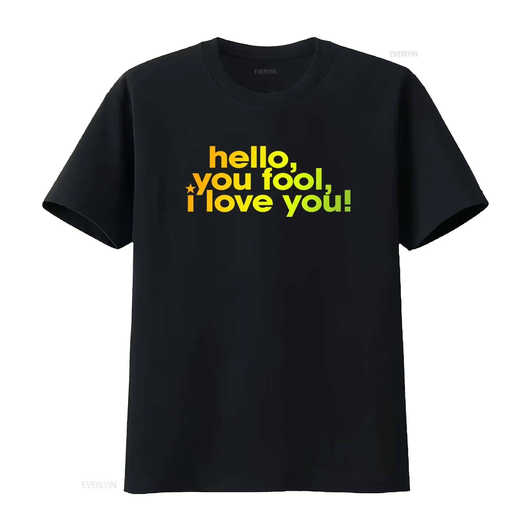Camiseta clásica divertida retro vintage de Roxette, talla S 3XL, con estampado 'hello you fool i love', estilo vintage, lavada, cómoda y versátil