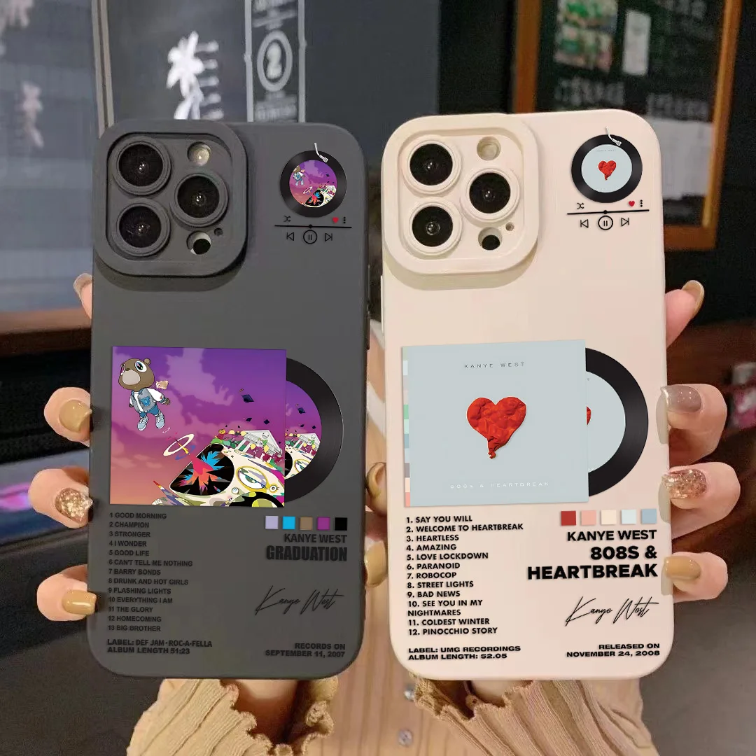 Rapper Kanye West Hot Album Phone Case For iPhone 16e 16 15 14 13 12 11 Mini Pro Max X XR XSMax 8 7 6S Plus Silicone Back Cover