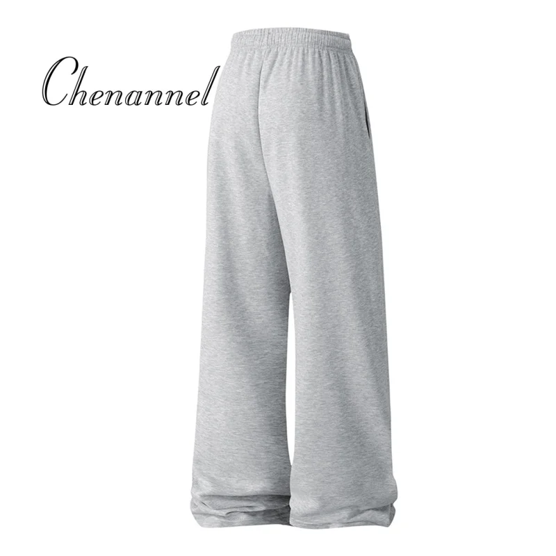 

Новые мужские повседневные брюки, широкие прямые уличные спортивные штаны, нейтральные высококачественные мягкие длинные мешковатые брюки