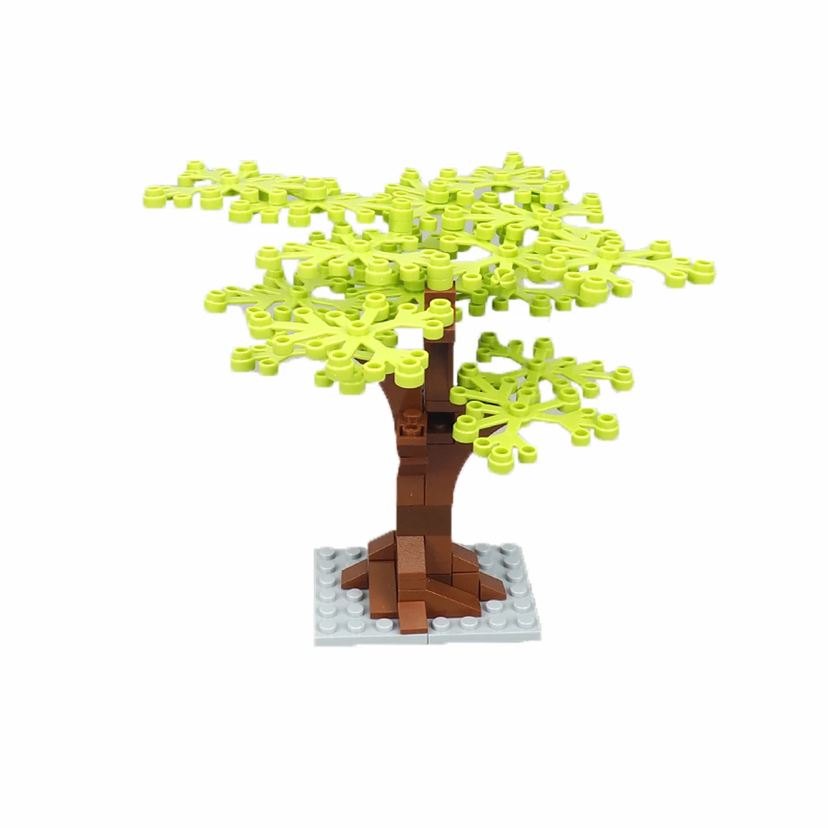 MOC DIY Dschungel-Garten & Baum-Bausteine - Hoflandschaft-Steine Kompatibel mit Großen Stadtansicht-Sets