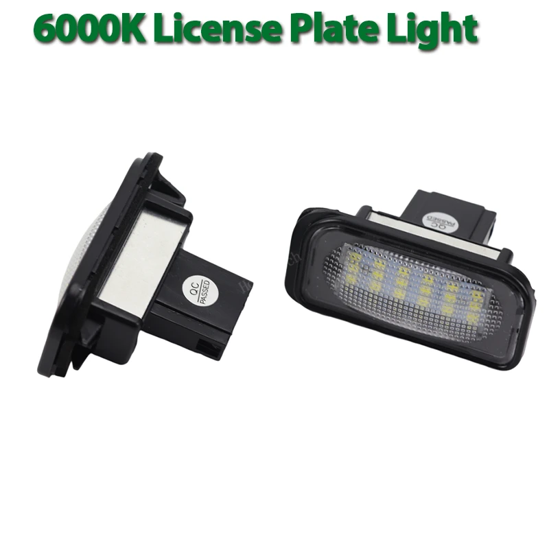 LED Number Plate Light Error Free License Plate Lamp For Mercedes Benz C-class W203 4Door 2001-2007 R230 W209 C209 A209 SL CLK