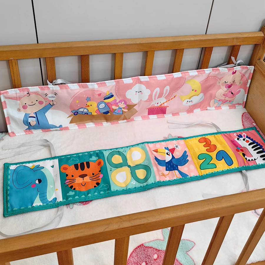 Animal baby fence cloth book, early education enlightenment book, bed enclosure soft bag, non tear baby cloth book, bedside toys