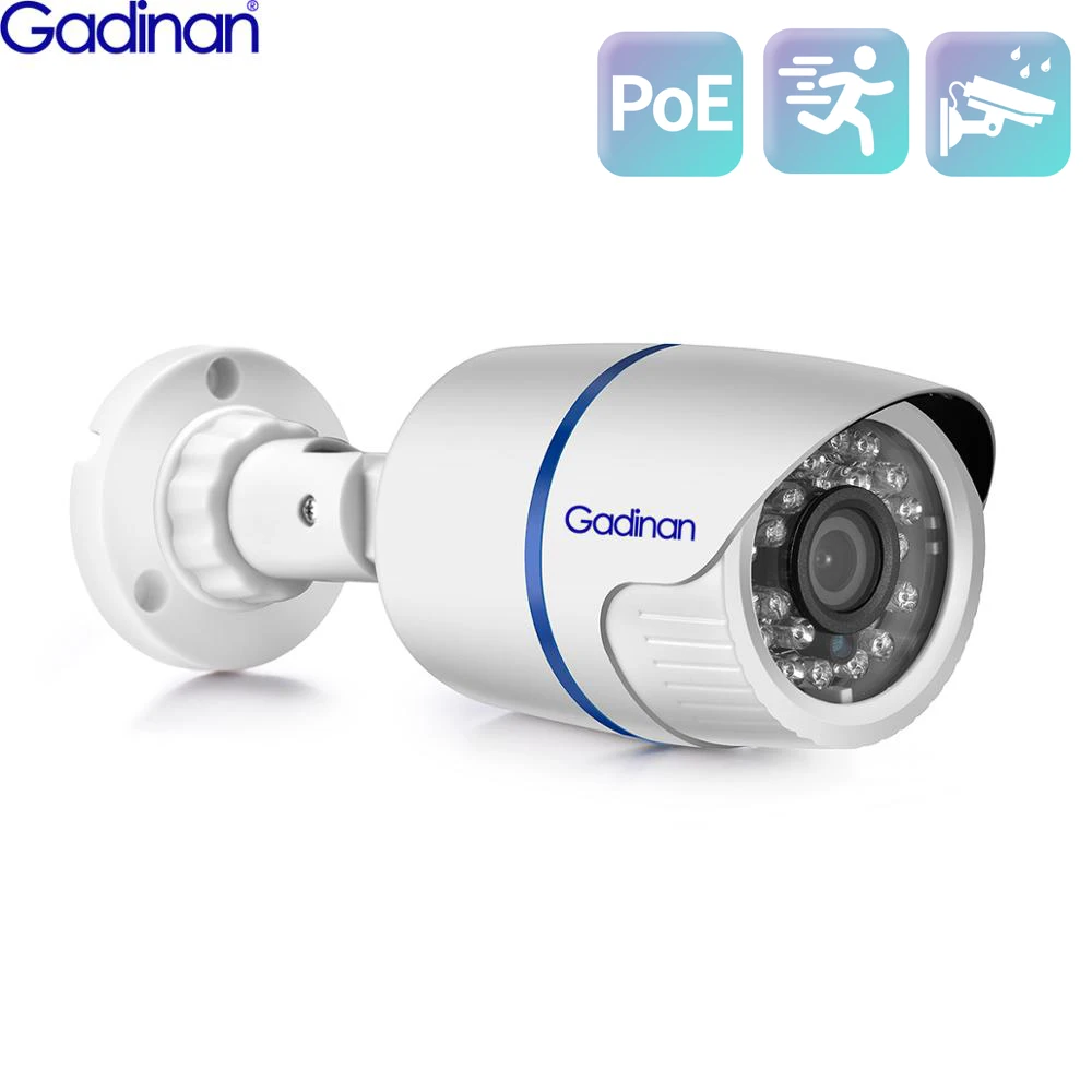 

Gadinan H.265 8MP Motion Detection IP Camera CCTV Outdoor Surveillance Camera 5MP 4MP Outdoor Waterproof Audio Sound Record Moni