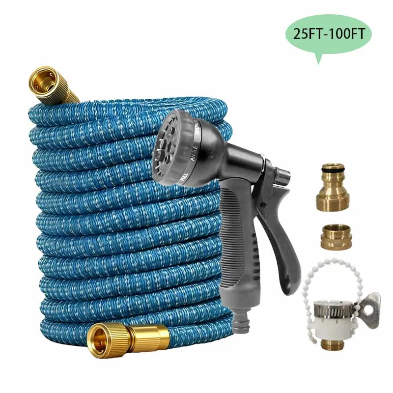 

Equipped With Expandable Garden Hose And High-Pressure Multifunctional Nozzle Water Gun, Used For Gardening Irrigation, Etc