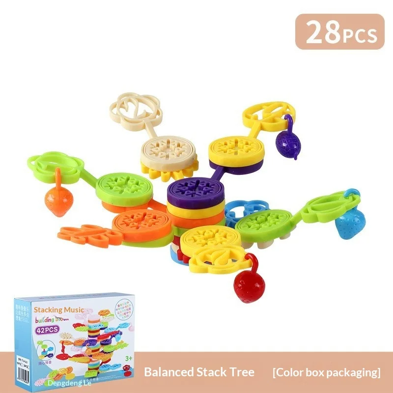 ألعاب كومة كومة اللبنات منضدية التوازن التعليمي لعبة التراص الممتعة #5