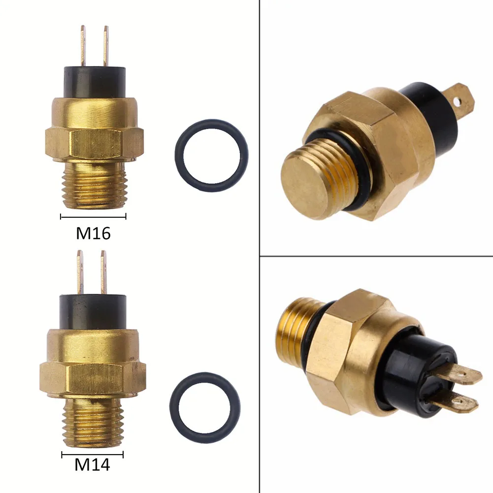 Imagem -05 - Sensor de Temperatura do Radiador da Motocicleta Ventilador Refrigerante de Latão Interruptor Termostato Sensor de Temperatura da Água M14 x 1.5 M16 x 1.5 mm