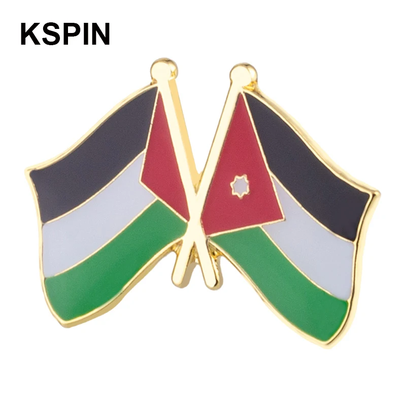 

Jordan Frienship Flag Badge Flag Brooch National Flag Lapel Pin International Travel Pins