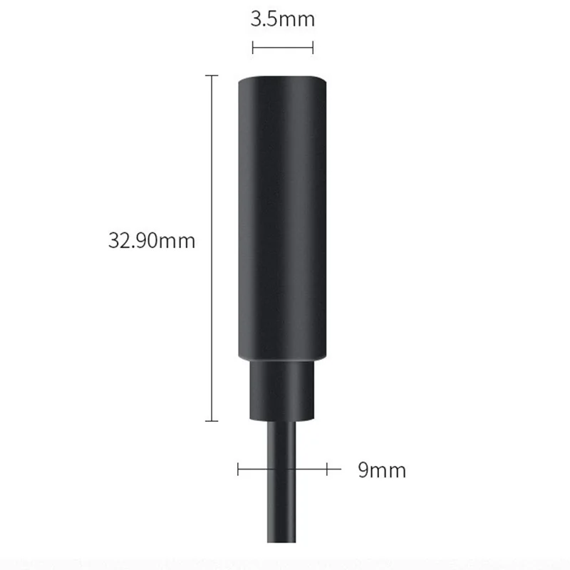 1 pz 3.5mm Stereo femmina a vite femmina Cavo di prolunga Cavo Aux Cavo audio Linea di alimentazione con un dado a vite per cuffie 23 cm G3