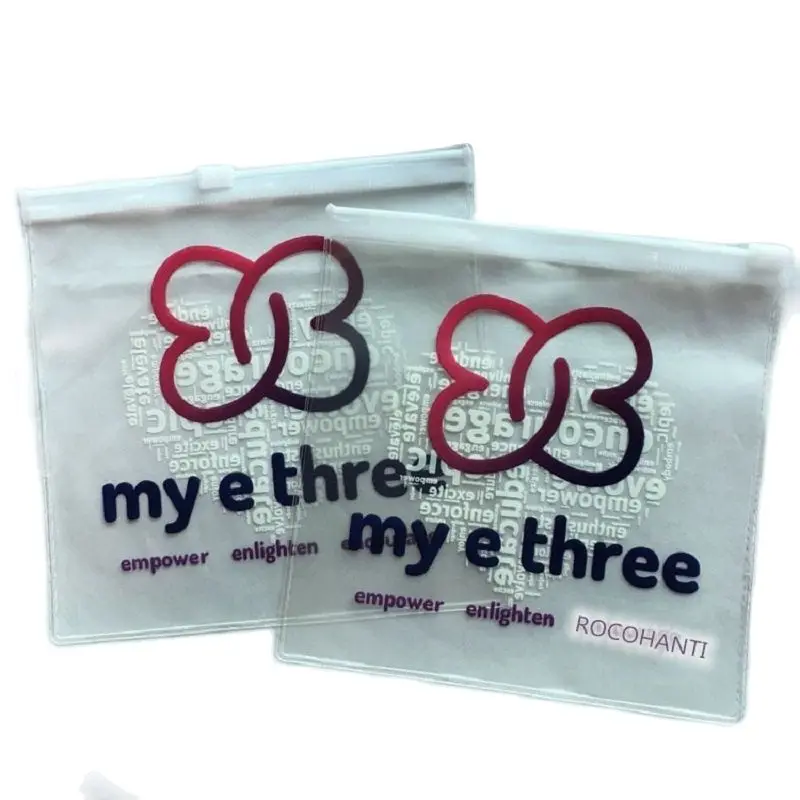 

100pcs Luxury Jewelry Packaging Bag Ziplock Clear PVC Bag For Necklace Package Mini Jewelry Pouch Bag Custom Logo