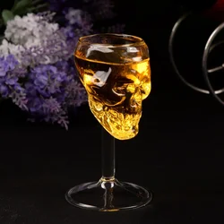 Skull Glass Cup Beer Wine Bar Skull Glass Head Vodka Drinking Ware Home Bar Party Gift Artware Deco Goblet Cups