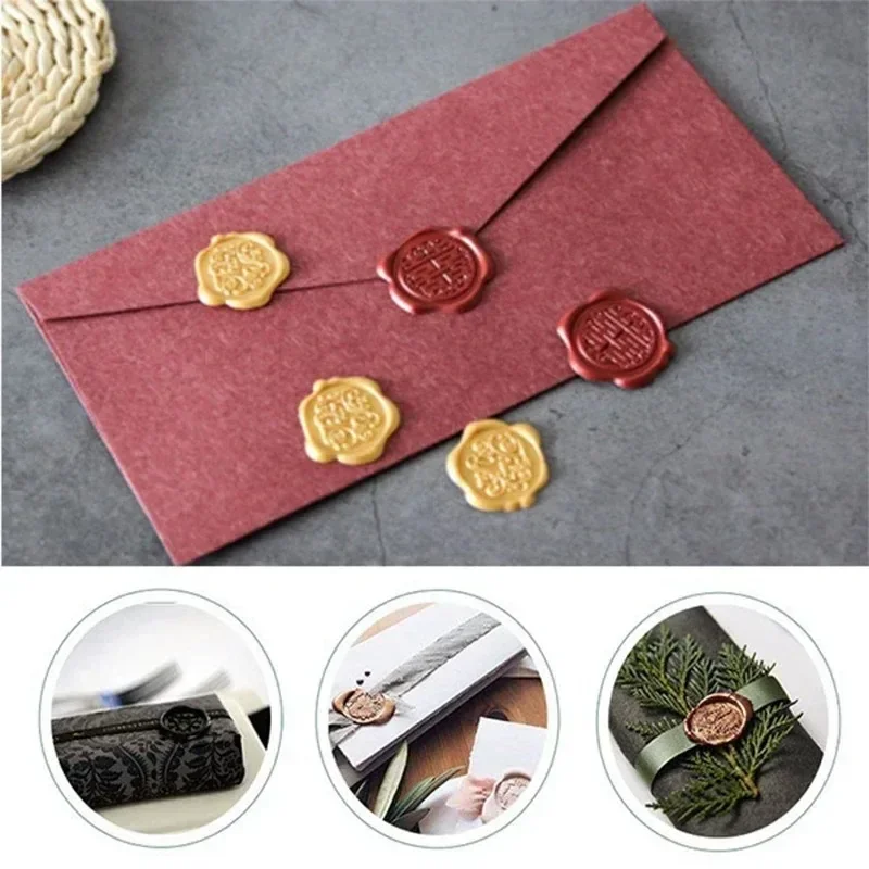 1-20pcs Wax Seal Sticks Antique Sealing Wax Sticks With Wick For Postage Letter Retro Vintage Wax Seal Stamp Wedding Invitation