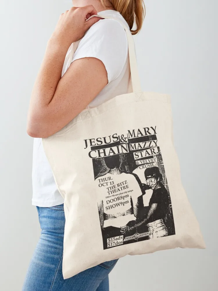 

Mazzy Star T-ShirtJesus & Mary Chain _ Mazzy Star Tote Bag Women's shopper tote bag men Gift bag foldable reusable