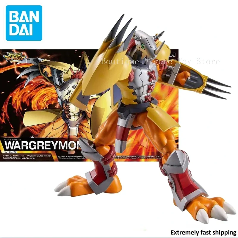 In Stock Original Bandai Figure-rise Standard Digimon Adventure War Greymon Assembly Action Figure Anime Model Toy Collect Gift