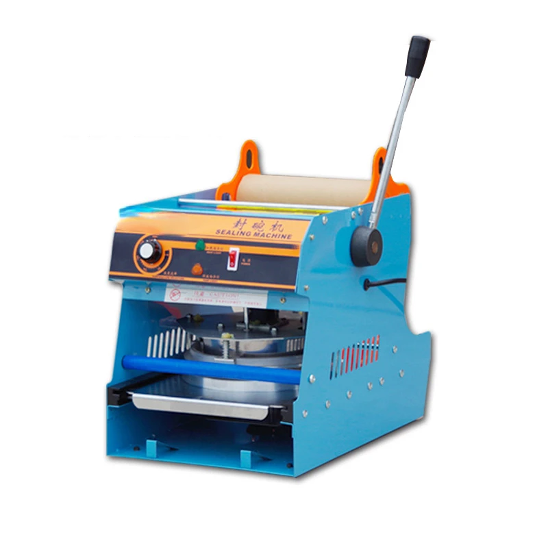 Manual Plastic Sealing Machine Fresh Box Sealer Square Fast Food Box Capping Machine Takeaway Lunch Box Sealing Machine