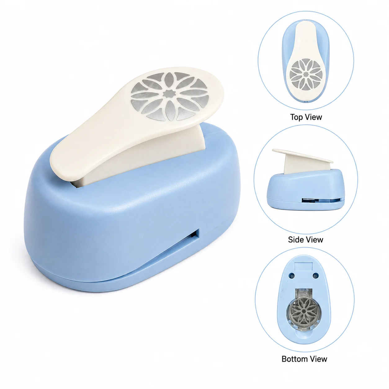 Embossing Paper Punch, Effort-Saving Craft Punch for Scrapbooking, Greeting Cards, Gift Tags, Journaling and DIY Paper Crafts