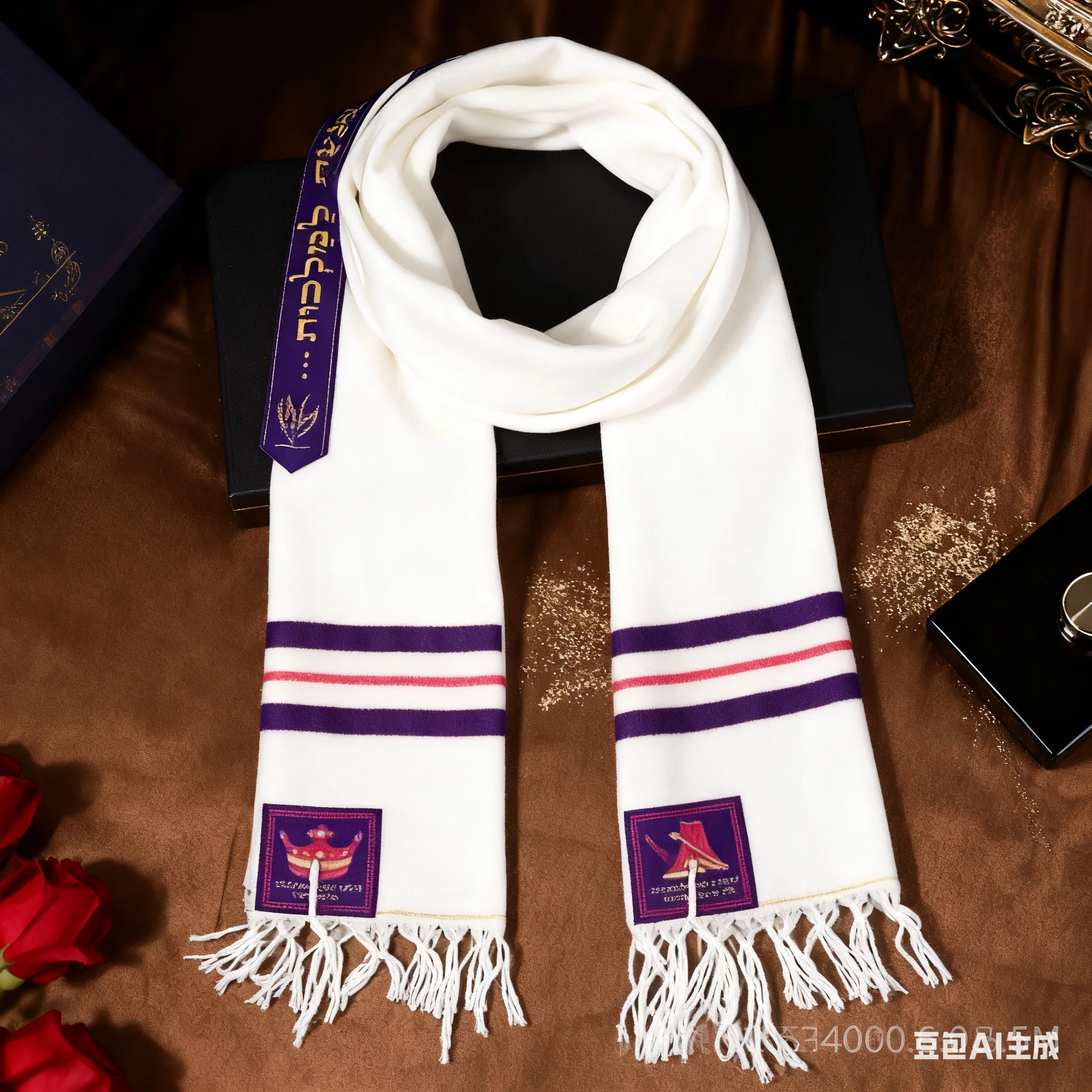 DXAA 71in Traditional Jewish Worships Shawl With Four Corner Pray For Bar Mitzvah