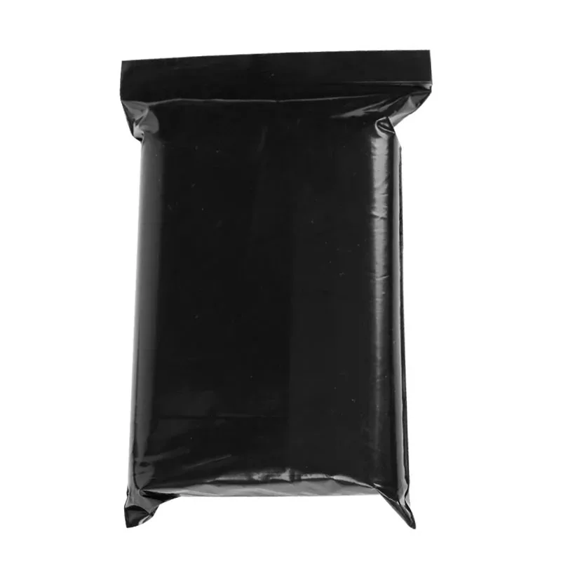 100pcs Resealable Black Plastic Zip Lock Bags Flat Pouches Smell Proof Mylar Jewelry Gift Food Storage Ziplock Packaging Bag