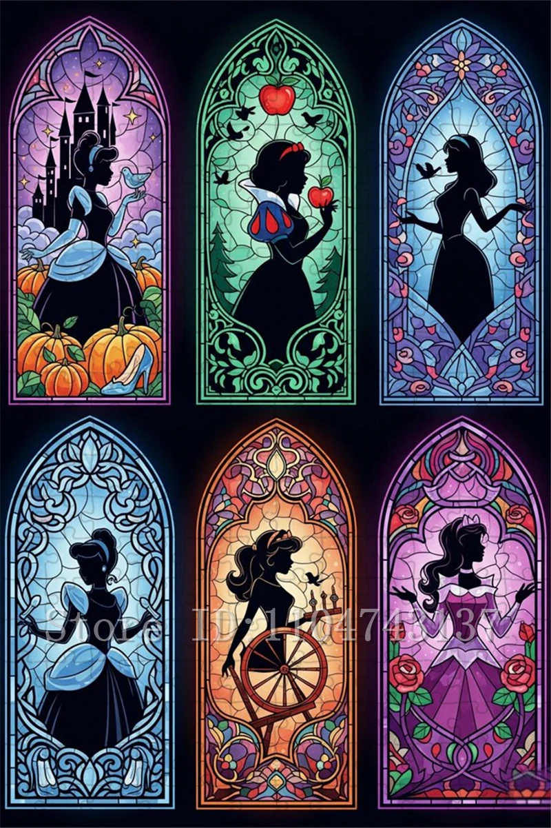 ألغاز فنية لشخصيات أميرات ديزني للفتيات، ألعاب ذكاء يدوية الصنع لأعياد الميلاد