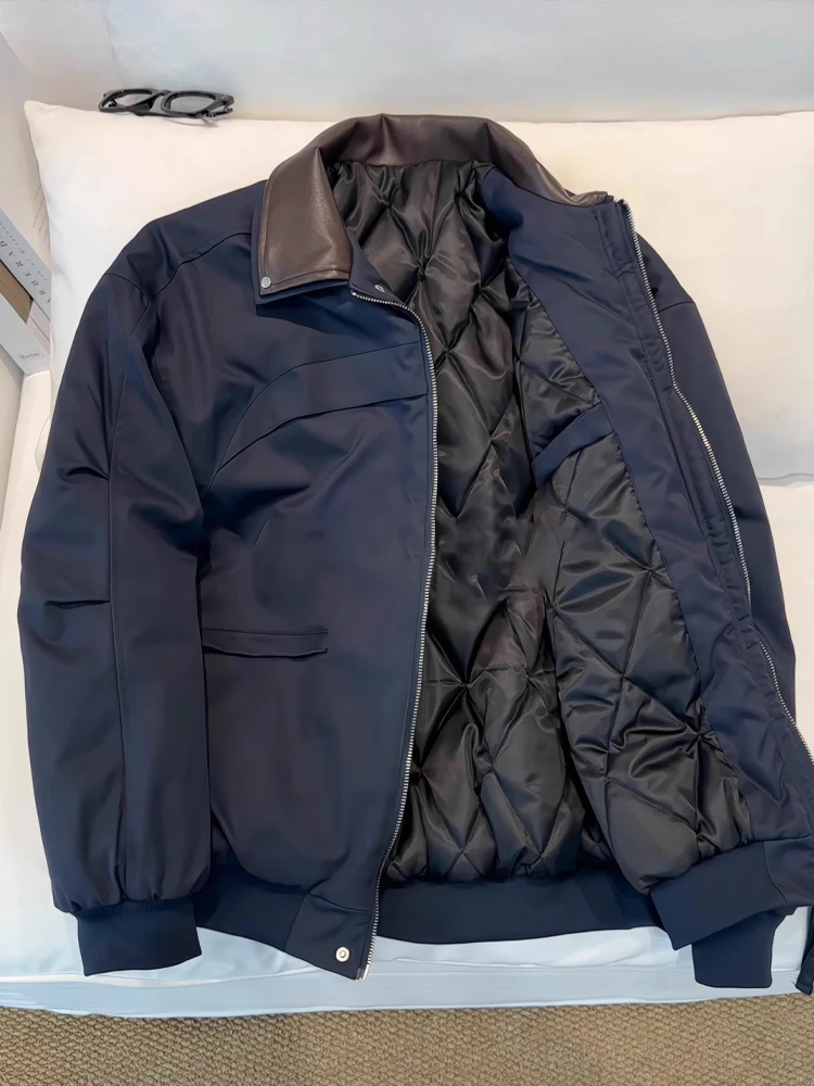 

Хлопковая куртка-пилот, мужская зимняя теплая летная куртка с двойным воротником, хлопковая рабочая одежда, верхняя одежда