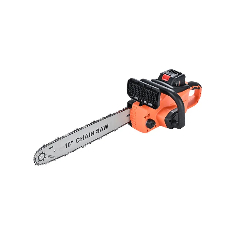16 inch electric brushless electric chain saw manual lithium electric saw double protection logging saw household sawing tree sa