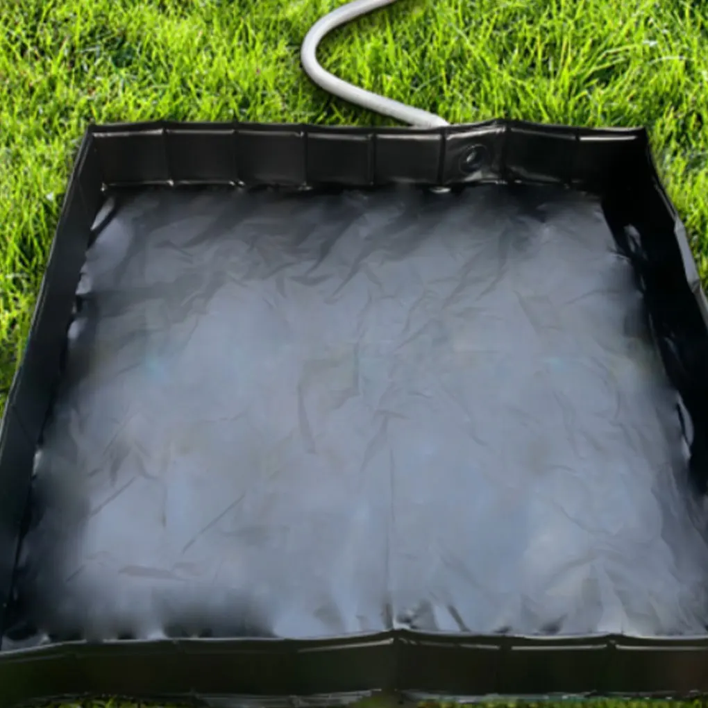 PVC Shower Tray With Drainage Valve Camping And Travel Outdoor Water Tray At Bottom Of Car Shower