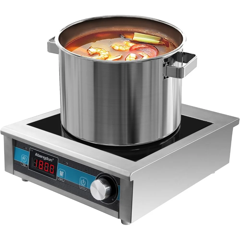 Commercial Grade Countertop Burner 1800 W /120V Commercial Induction Cooktop 9 Inch Heating Coil Hot