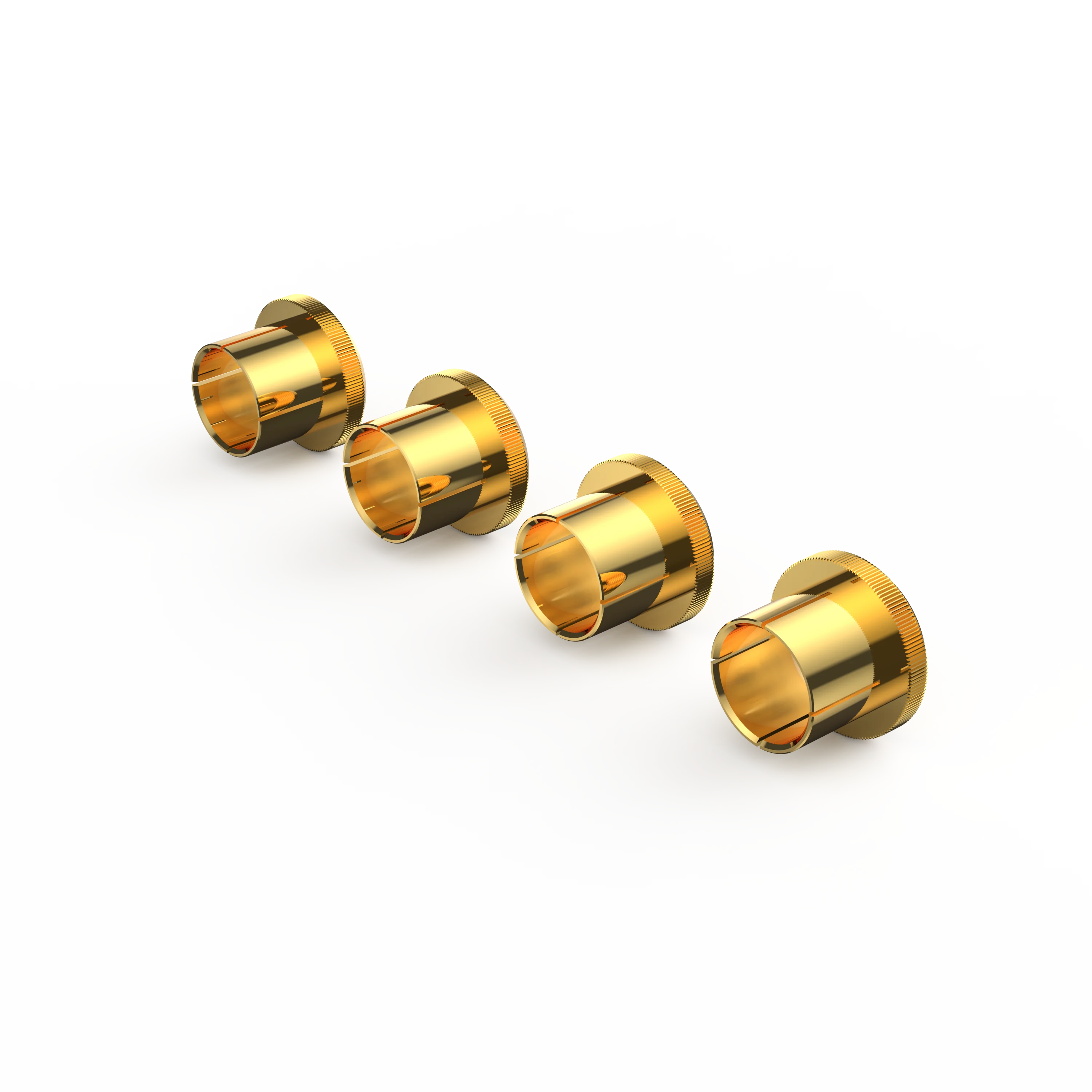 8pcs Noise Stopper 24K Gold Plated Copper RCA Plug Caps Top Quality under Inset