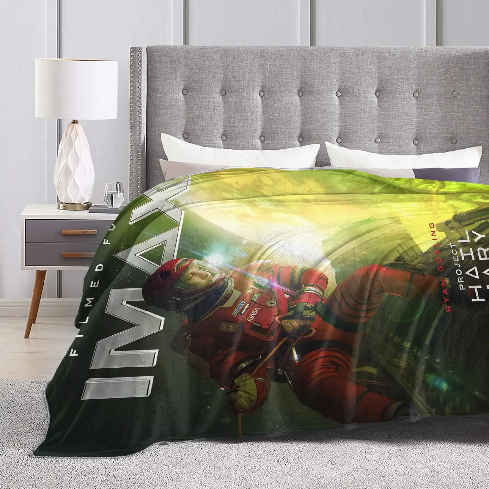 Project Hail Mary Movie Fuzzy Blanket Rockys Alien Funny Throw Blankets for Home 200x150cm Rug Piece