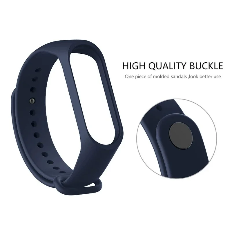 Correa de silicona para pulsera Mi Band 5, repuesto cómodo y ajustable de alta calidad, 5/6