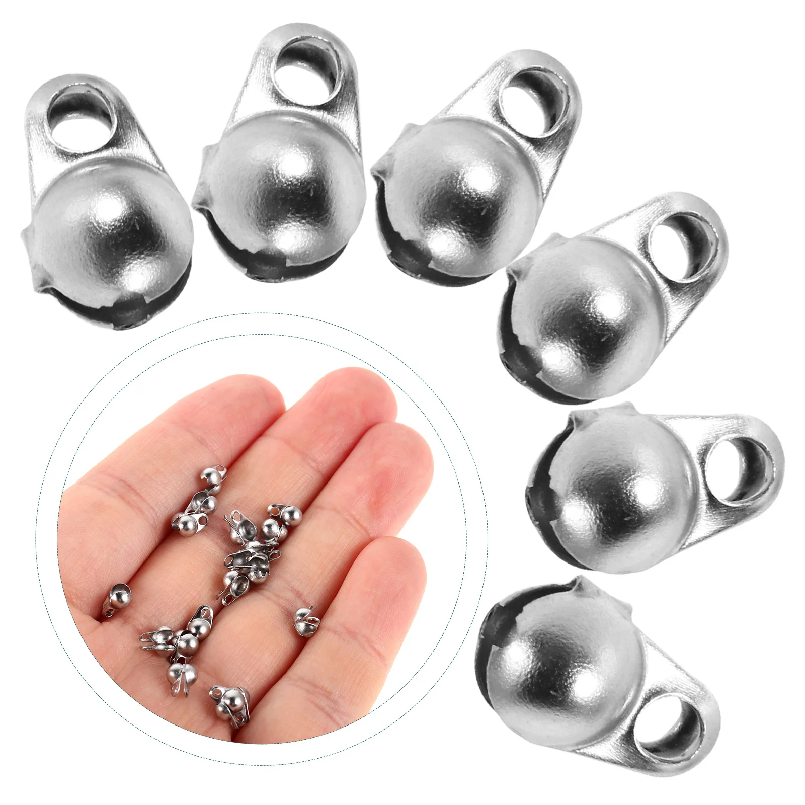 

100pcs Stainless Steel Clasps Jewelry Accessories Universal Size Versatile Fasteners For Diy Necklace Bracelet Making Craft