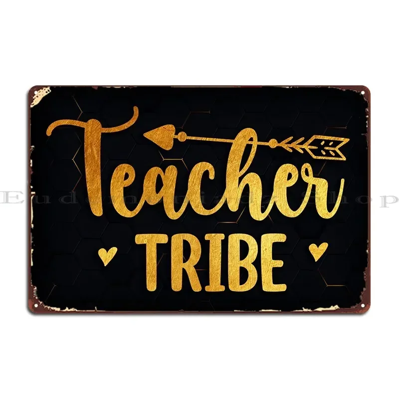 Teacher Tribe Metallschilder Garagenposter Personalisierte Wandtafeln Blechschild Poster