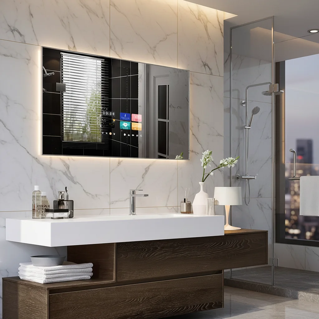 Vercon Smart Mirror Bathroom Back-lit Android Mirror 10.1