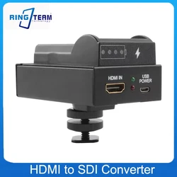 Professional HDMI SDI Bi-Directional Converter Adapter NP-F Battery Mount for DSLR Camera Video Monitor Live Streaming Broadcast