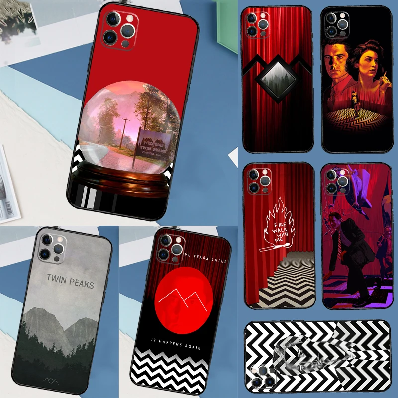 مرحبا بكم في حافظة Twin Peaks لهاتف iPhone 17 Air 14 16 15 11 12 13 Pro Max 12 mini XR 15 16 Plus 16e غطاء خلفي