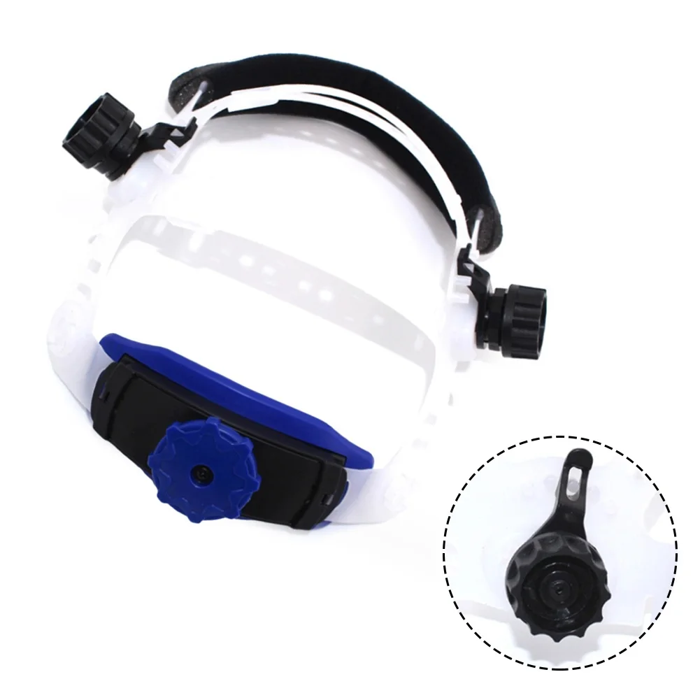 Adjustable Headgear Welding Helmet Headband Parts Plastic Ratchet Suspension Rubber Tool Unisex Versatile White