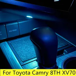 Luz de ambiente de almacenamiento de Control Central, caja de almacenamiento de luz para Toyota Camry 8TH XV70 Refit 2018 2019 2020 2021, accesorios