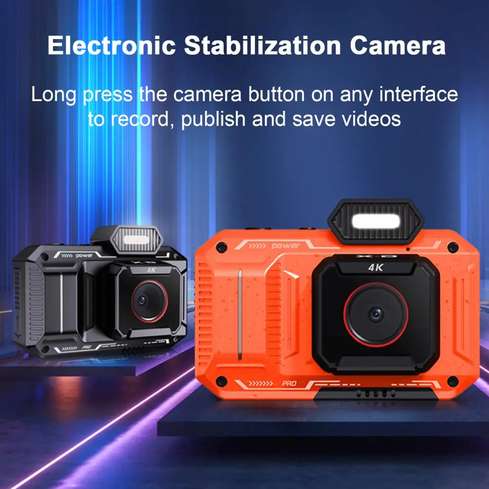 

4K HD-compatible Dual Camera IPS Screen SLR Camera with Night Vision Rechargeable 48 Million Digital Camera Loop Recording